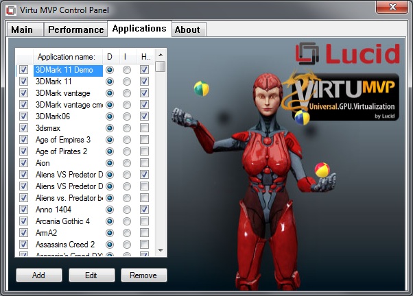Конфигурация Lucid Virtu MVP