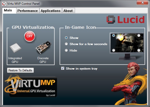 Конфигурация Lucid Virtu MVP
